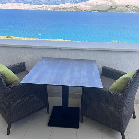 Studio Apartma Pag Blue Ocean 1 With Sea View Pag Town Eksteriør billede